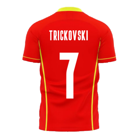 North Macedonia 2024-2025 Home Concept Shirt (Libero) (TRICKOVSKI 7)