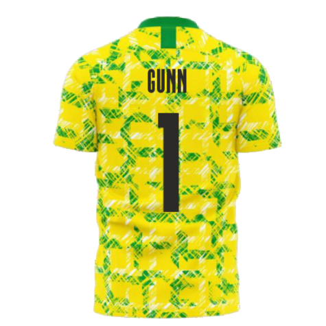 Norwich 1990s Home Concept Football Kit (Libero) (GUNN 1)