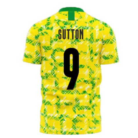 Norwich 1990s Home Concept Football Kit (Libero) (SUTTON 9)