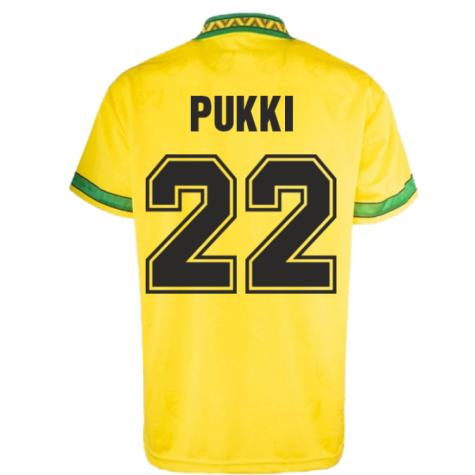 Norwich 1994 Home Retro Football Shirt (Pukki 22)