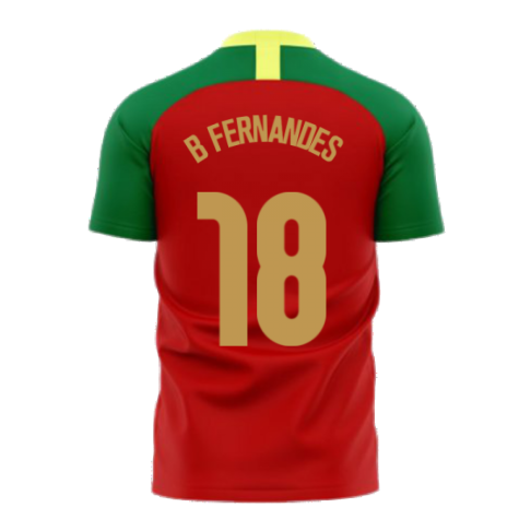 Portugal 2024-2025 Home Concept Football Kit (Airo) (B.Fernandes 8)