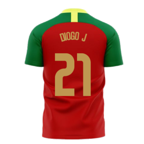 Portugal 2024-2025 Home Concept Football Kit (Airo) (DIOGO J. 21)