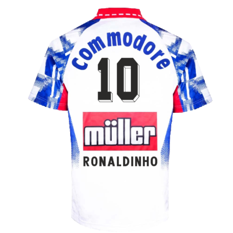 PSG 1992 Home Retro Football Shirt (RONALDINHO 10)