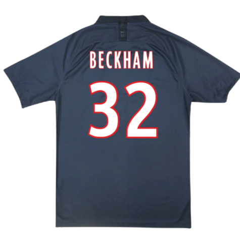 PSG 2019-20 Fourth Shirt (S) (BECKHAM 32) (BNWT)