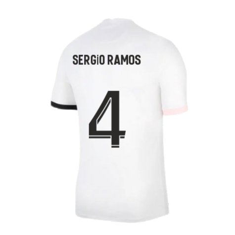 PSG 2021-2022 Away Shirt (SERGIO RAMOS 4)