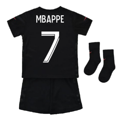 PSG 2021-2022 Infants 3rd Kit (MBAPPE 7)