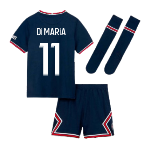 PSG 2021-2022 Little Boys Home Kit (DI MARIA 11)