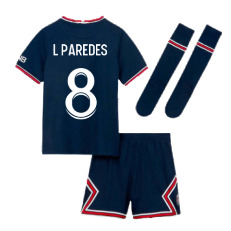 PSG 2021-2022 Little Boys Home Kit (L PAREDES 8)