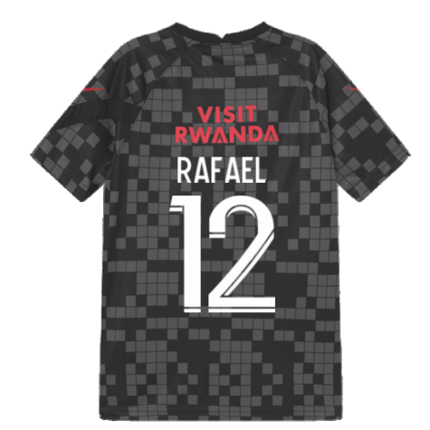 PSG 2021-2022 Pre-Match Training Shirt (Black) (RAFAEL 12)