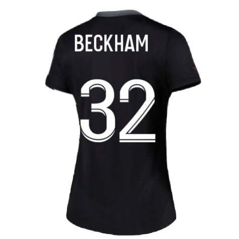 PSG 2021-2022 Womens 3rd Shirt (BECKHAM 32)