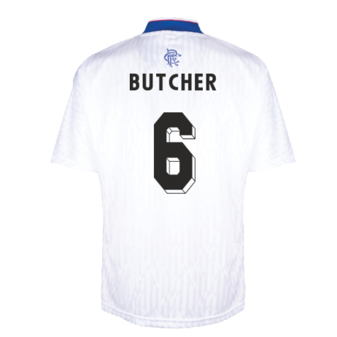 Rangers 1990 Away Retro Football Shirt (Butcher 6)