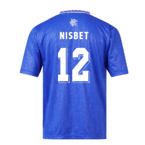 Rangers 1990 Home Retro Football Shirt (Nisbet 12)