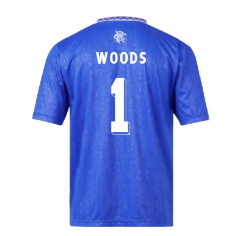 Rangers 1990 Home Retro Football Shirt (Woods 1)