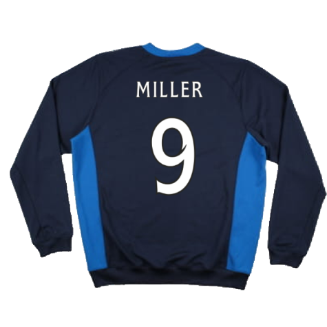 Rangers 2010-12 Long Sleeve Umbro Training Shirt (XL) (Miller 9) (Excellent)