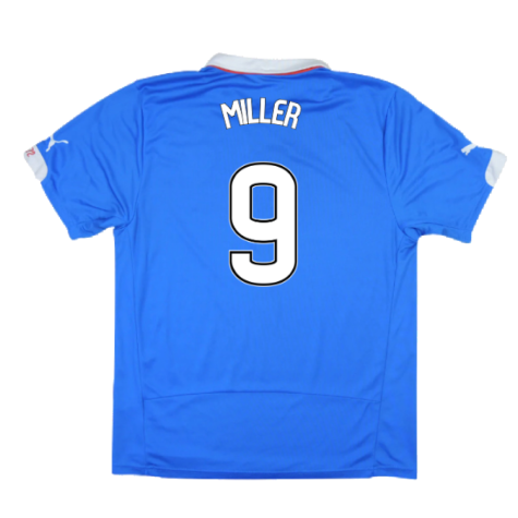 Rangers 2014-15 Home Shirt ((Excellent) L) (Miller 9)