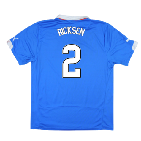 Rangers 2014-15 Home Shirt ((Excellent) L) (RICKSEN 2)