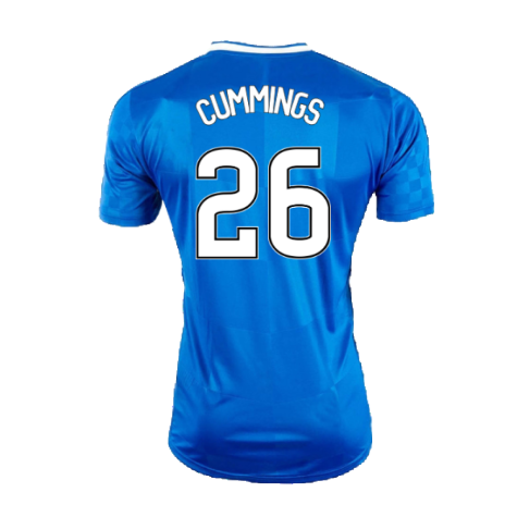 Rangers 2016-18 Home Shirt (XL) (Mint) (Cummings 26)