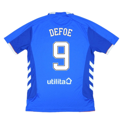 Rangers 2018-19 Home Shirt ((Excellent) L) (DEFOE 9)