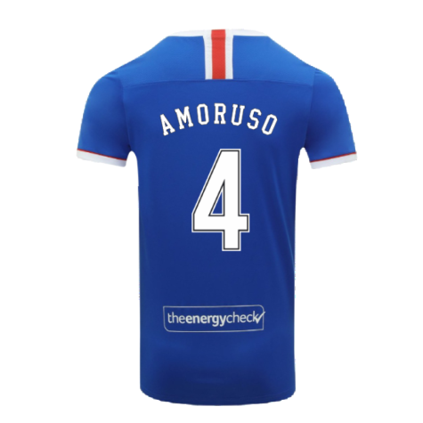 Rangers 2020-21 Home Shirt (S) (Mint) (AMORUSO 4)