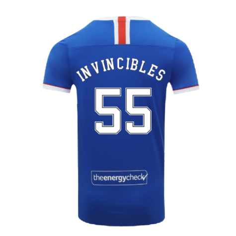 Rangers 2020-21 Home Shirt (S) (Mint) (Invincibles 55)