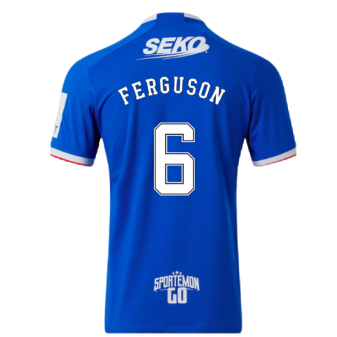 Rangers 2022-23 Home Shirt (XL) (Mint) (FERGUSON 6)