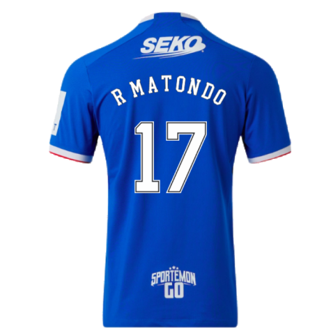 Rangers 2022-23 Home Shirt (XL) (Mint) (R MATONDO 17)