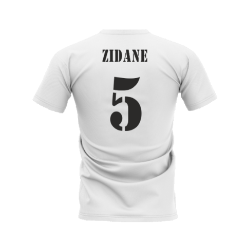 Real Madrid 2002-2003 Retro Shirt T-shirt (White) (ZIDANE 5)