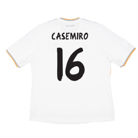 Real Madrid 2013-14 Home (M) (Very Good) (Casemiro 16)