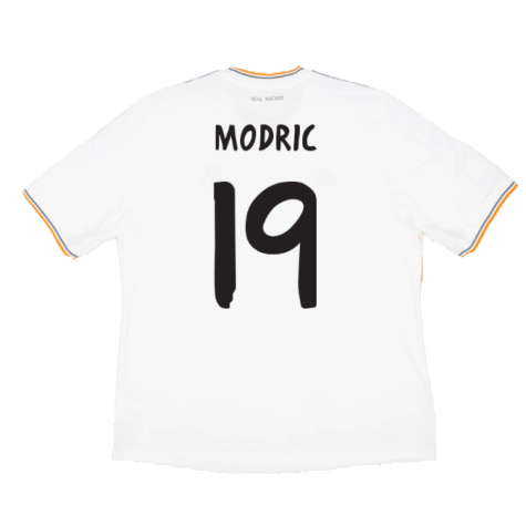 Real Madrid 2013-14 Home (M) (Very Good) (Modric 19)