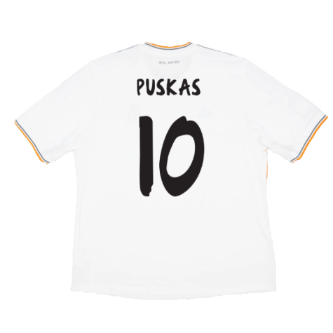 Real Madrid 2013-14 Home (M) (Very Good) (PUSKAS 10)