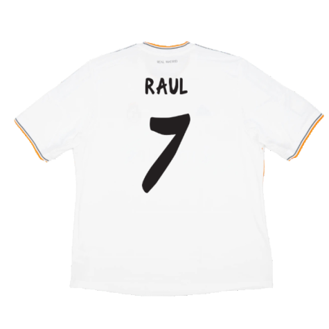 Real Madrid 2013-14 Home (M) (Very Good) (RAUL 7)