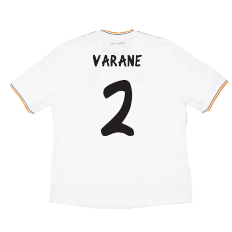 Real Madrid 2013-14 Home (M) (Very Good) (Varane 2)