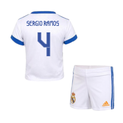 Real Madrid 2021-2022 Home Baby Kit (SERGIO RAMOS 4)