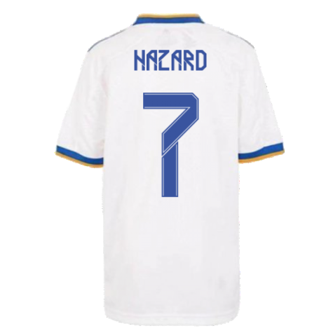 Real Madrid 2021-2022 Home Shirt (Kids) (HAZARD 7)