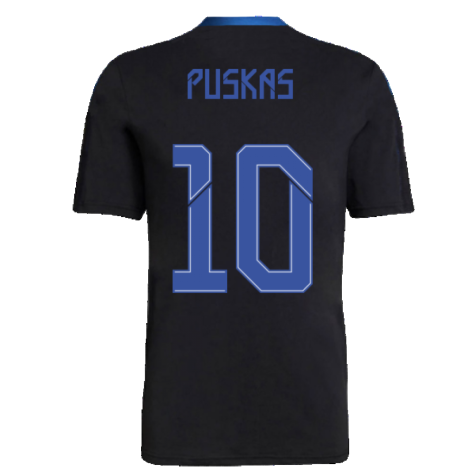 Real Madrid 2021-2022 Training Shirt (Black) (PUSKAS 10)