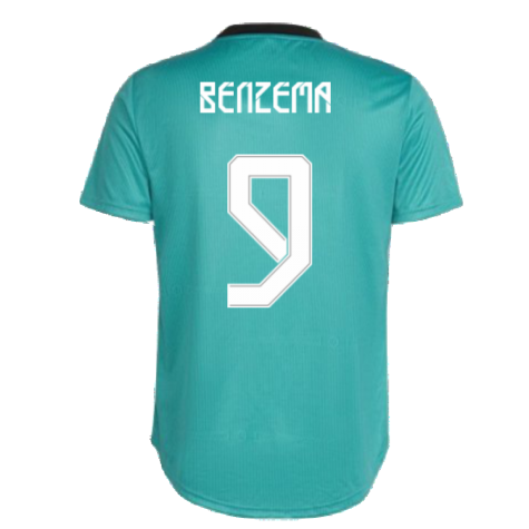 Real Madrid 2021-2022 Womens Third Shirt (BENZEMA 9)