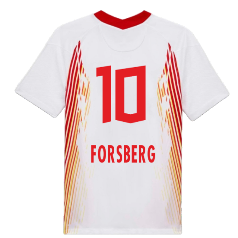 Red Bull Leipzig 2020-21 Home Shirt ((Excellent) S) (FORSBERG 10)