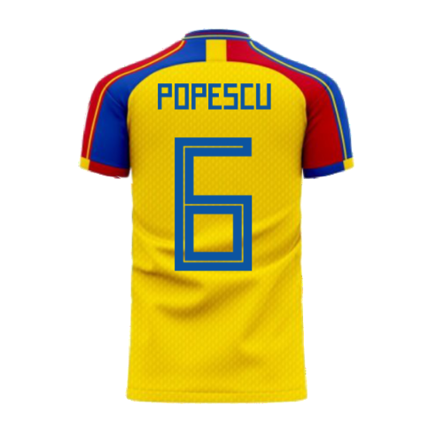 Romania 2024-2025 Home Concept Football Kit (Libero) (POPESCU 6)