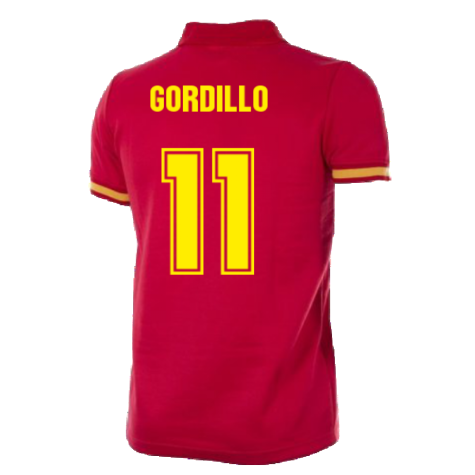 Spain 1988 Retro Football Shirt (Gordillo 11)