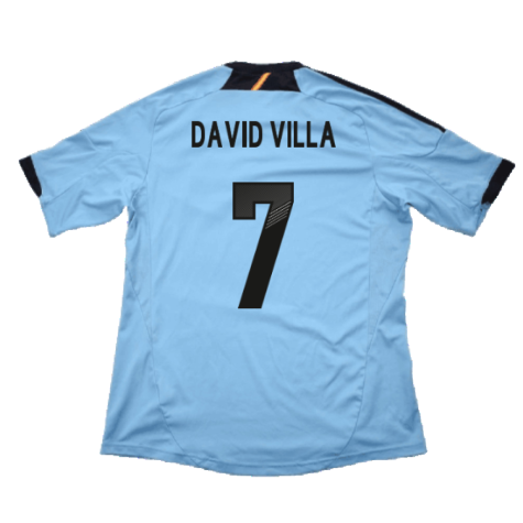 Spain 2012-13 Away Shirt (XLB) (Very Good) (David Villa 7)