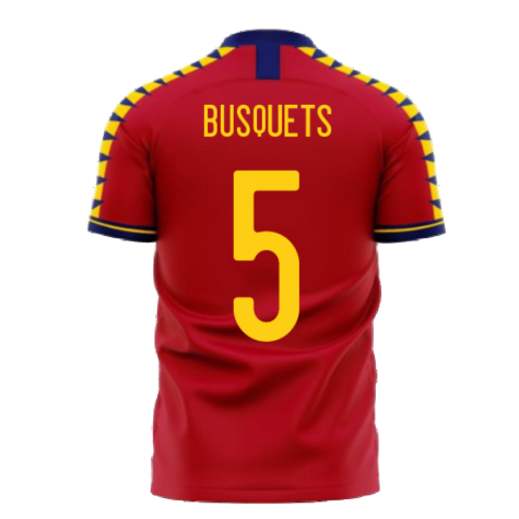 Spain 2024-2025 Home Concept Football Kit (Libero) (BUSQUETS 5)