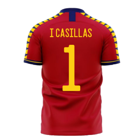 Spain 2024-2025 Home Concept Football Kit (Libero) (I CASILLAS 1)