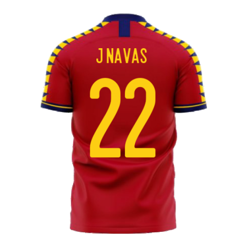 Spain 2024-2025 Home Concept Football Kit (Libero) (J NAVAS 22)