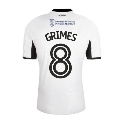 Swansea City 2019-20 Home Shirt ((Good) M) (Grimes 8)