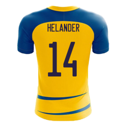 Sweden 2024-2025 Home Concept Football Kit (Airo) (HELANDER 14)