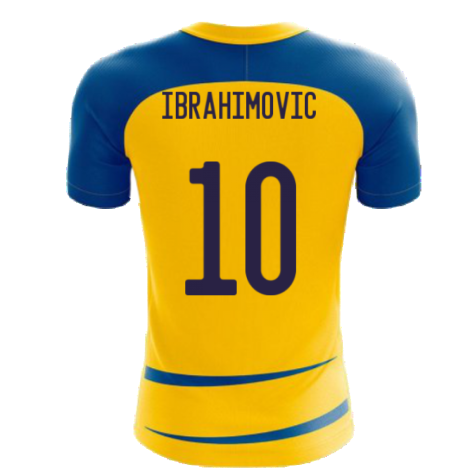 Sweden 2024-2025 Home Concept Football Kit (Airo) (IBRAHIMOVIC 10)