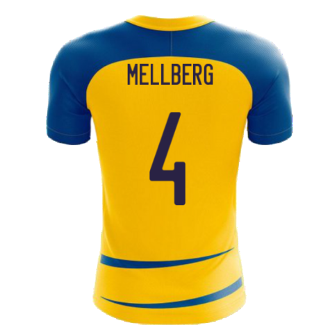 Sweden 2025-2026 Home Concept Football Kit (Airo) (MELLBERG 4)