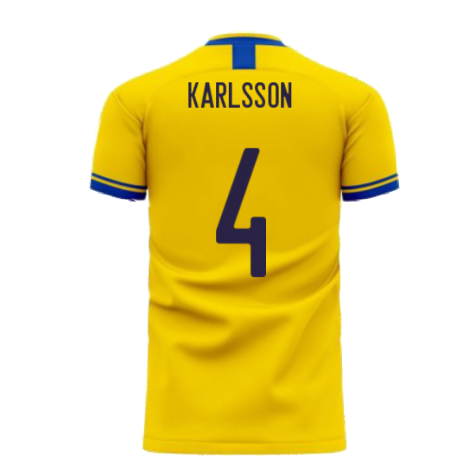 Sweden 2025-2026 Home Concept Football Kit (Libero) (KARLSSON 4)