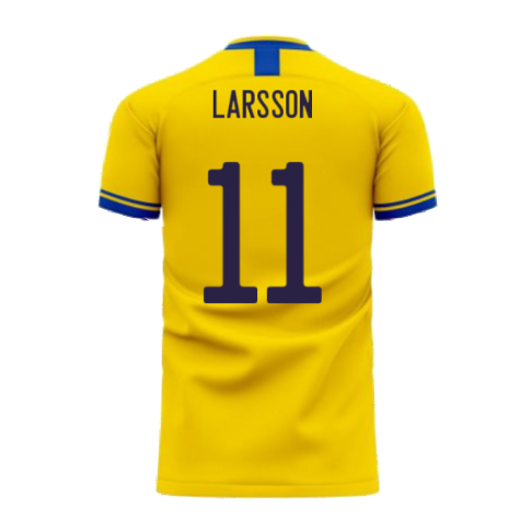 Sweden 2024-2025 Home Concept Football Kit (Libero) (LARSSON 11)