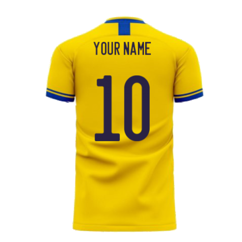 Sweden 2024-2025 Home Concept Football Kit (Libero) (Your Name)